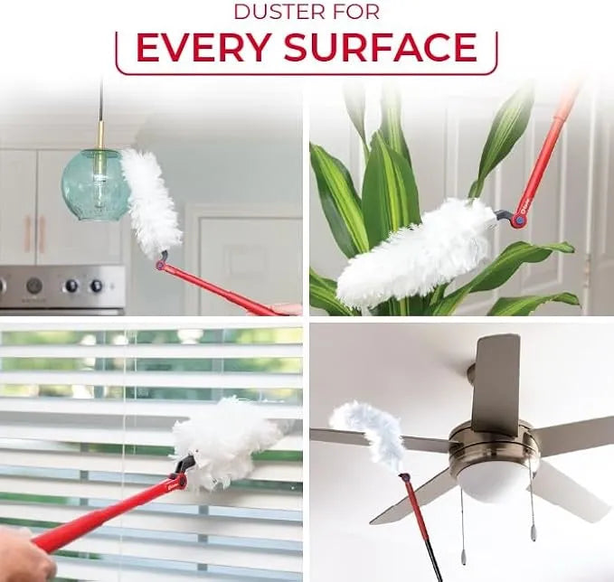 O-Cedar Flex & Catch Heavy Duty Dusting Refills (10 Count) | Disposable Duster Refill | Traps 3X More Dust Than Traditional Feather Duster