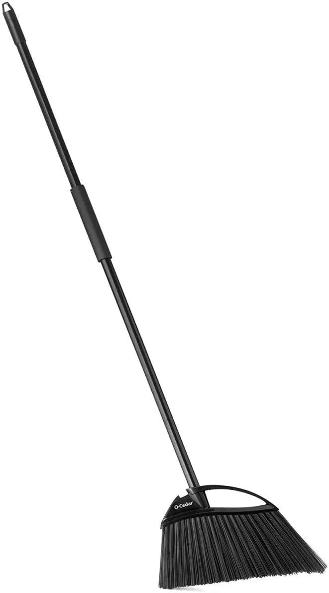 O-Cedar Angle Broom 157950 Outdoor Power Angle Broom, Assorted Colors Main image
