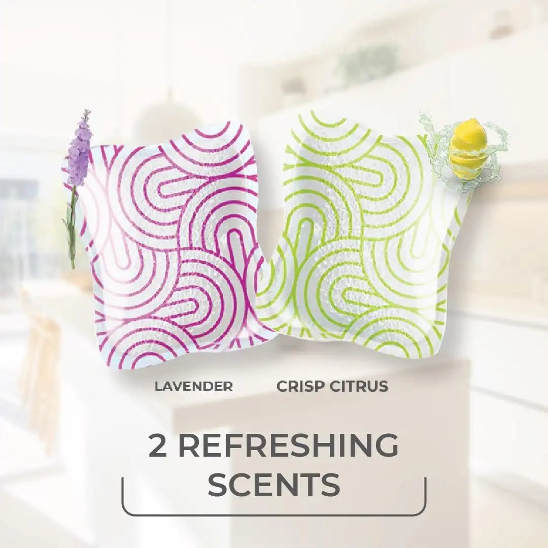 O-Cedar 2 Rinseclean Refills + 1 Citrus and 1 Lavender Pacs (Variety Pack)