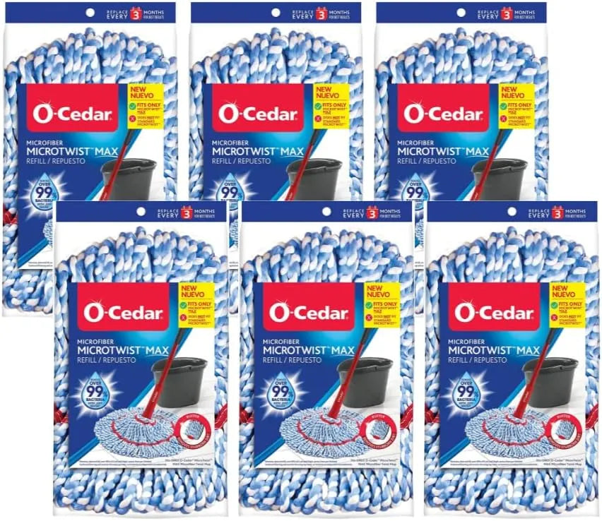 O-Cedar MicroTwist Microfiber Twist Mop Refill (Pack of 6) Main image