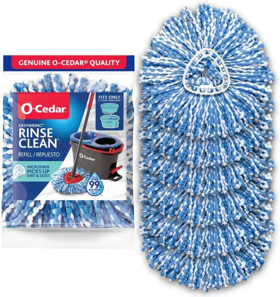O-Cedar RinseClean Spin Mop Microfiber Refill, 1 CT (Pack of 6)