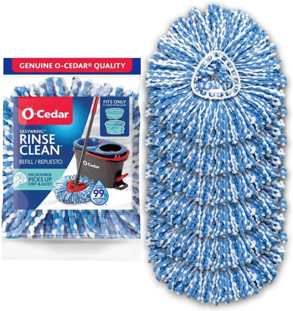 O-Cedar RinseClean Spin Mop Microfiber Refill, 1 CT (Pack of 6)