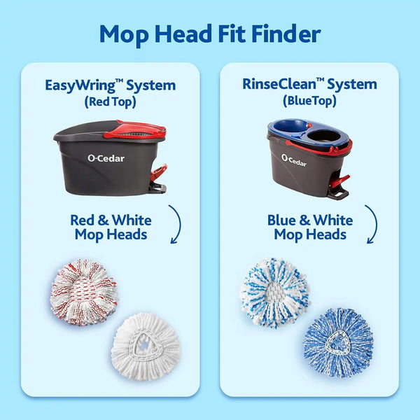 O-Cedar EasyWring Spin Mop Microfiber Refill, White Packaging May Vary