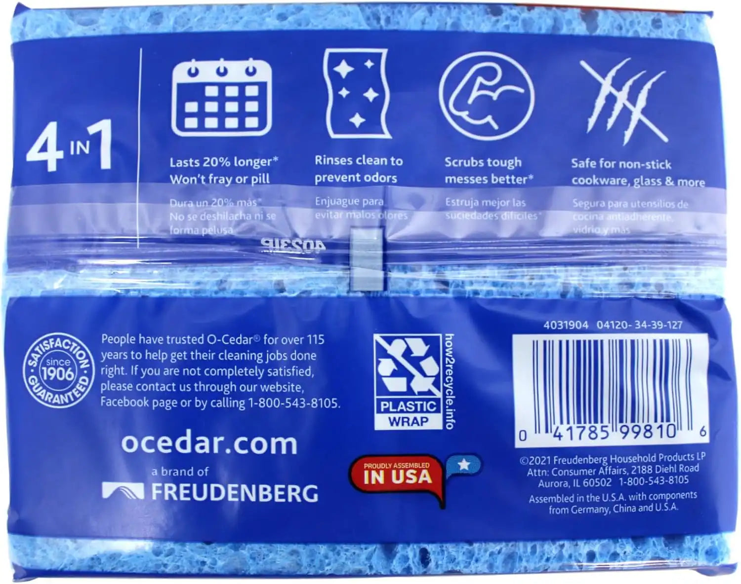 O-Cedar Multi-Use Scrunge Scrub Sponge (Pack - 18) Secondary image