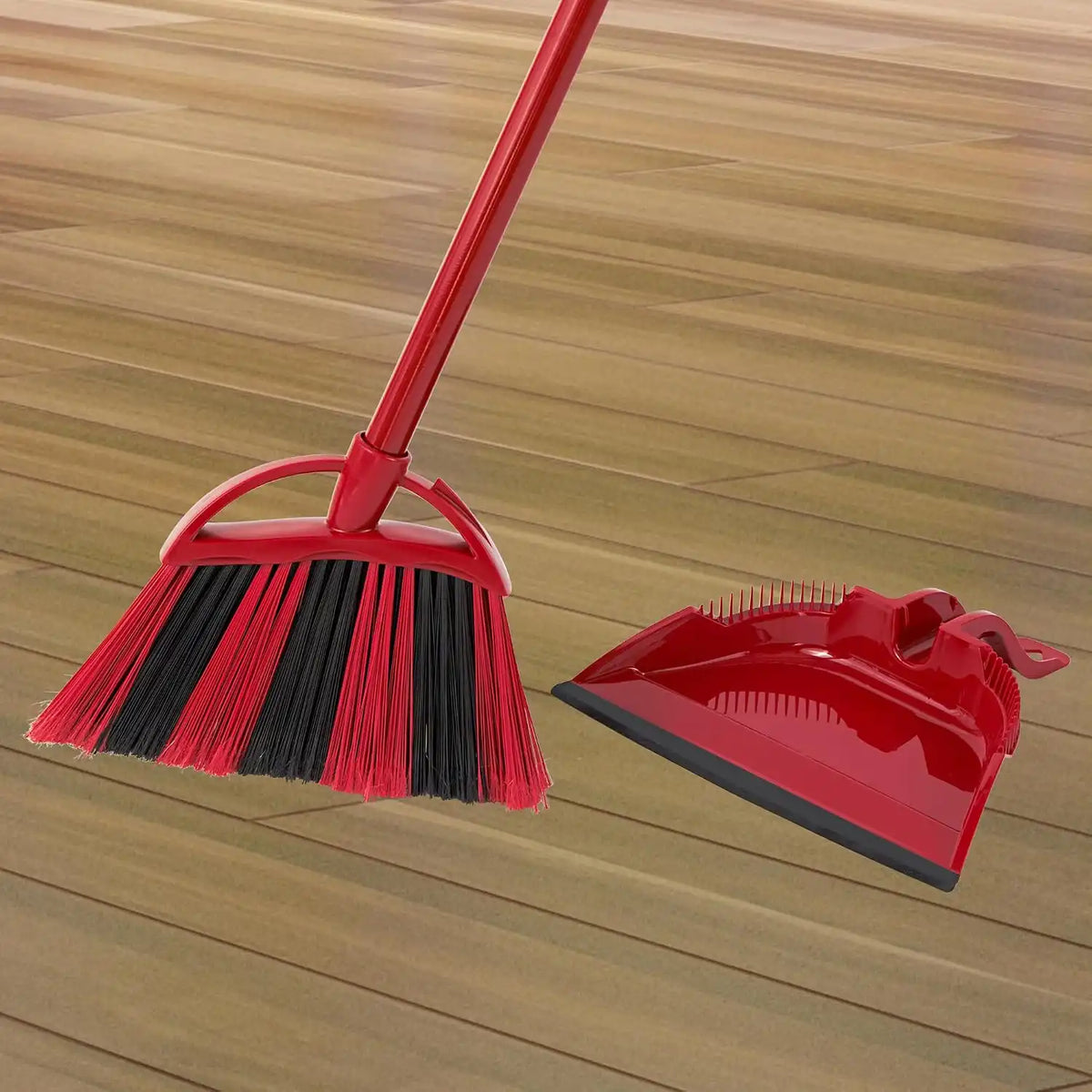O-Cedar One Sweep Broom & Step-On Dustpan Set | Patented Wave Bristles Remove Over 99% of Dirt in One Pass | Lightweight & Quiet for Pet-Friendly Cleaning