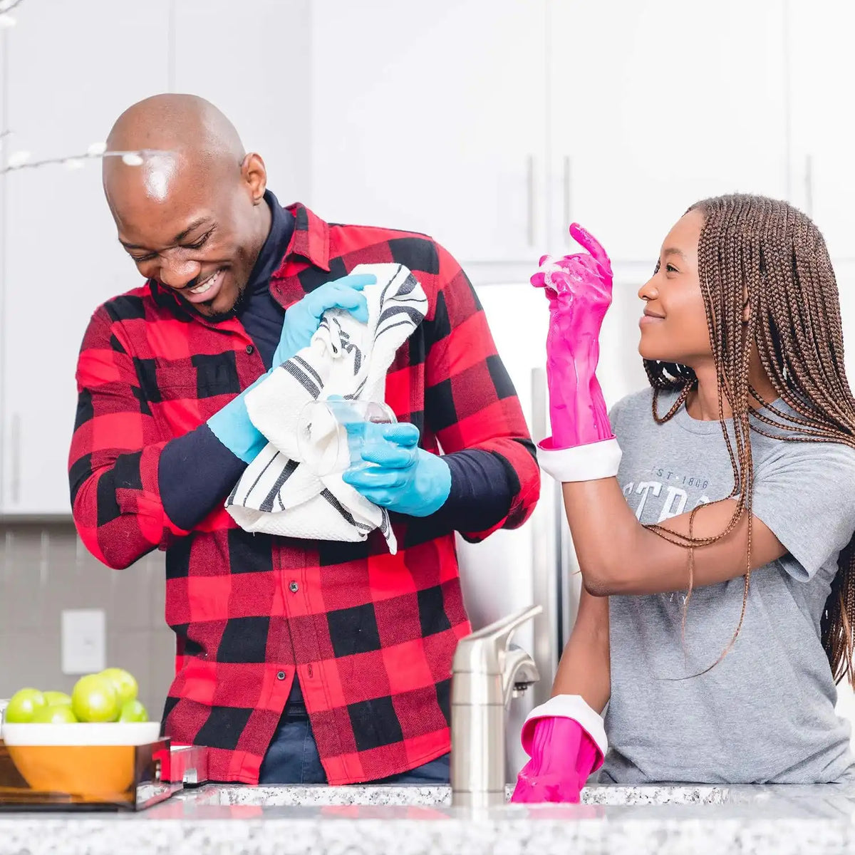 Playtex Living Reuseable Rubber Cleaning Gloves (Medium, 12 Pairs), Premium Protection Reusable Household Gloves