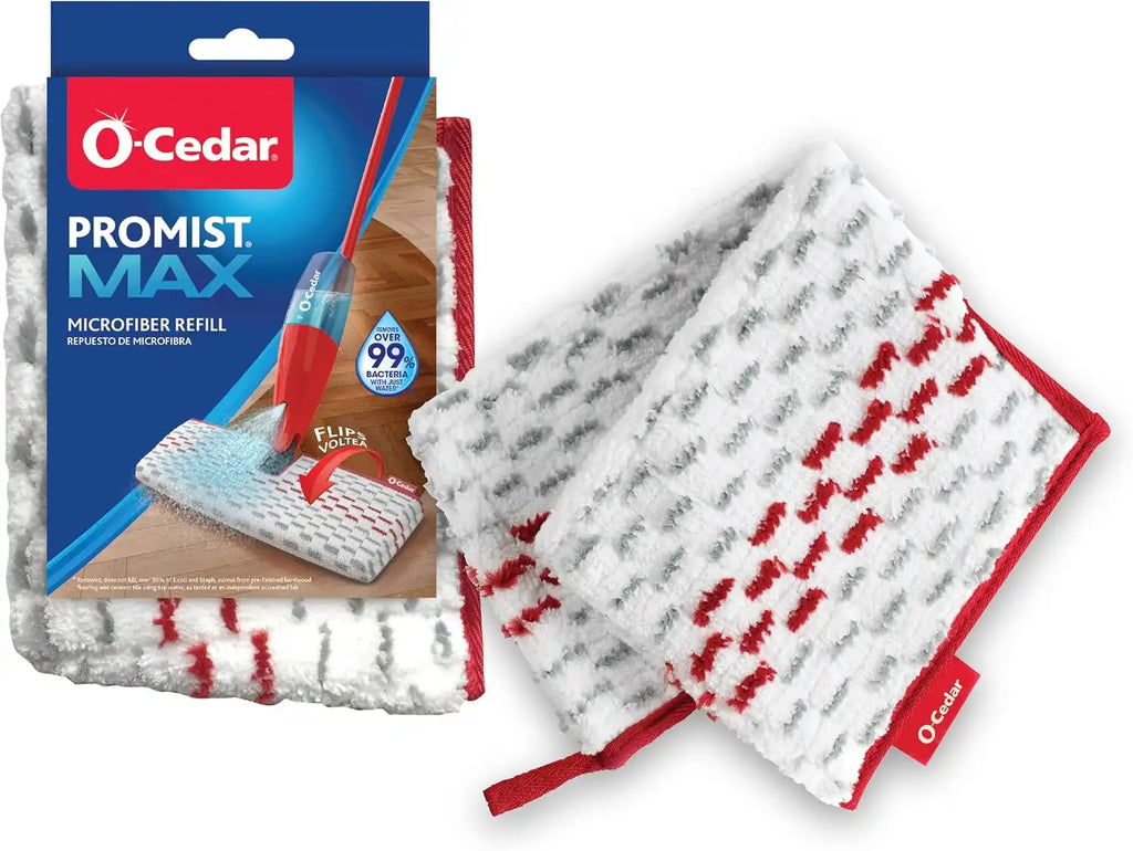 O-Cedar ProMist MAX Spray Mop Head Replacement | Machine Washable | Reusable | Microfiber Refill | Removes 99% of Bacteria