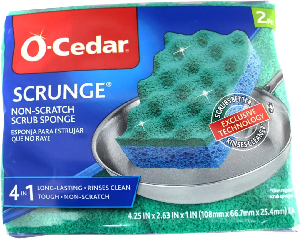 O-Cedar Multi-Use Scrunge Scrub Sponge (Pack - 18)