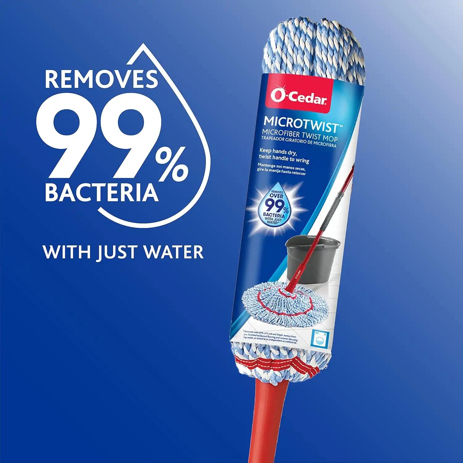O-Cedar MicroTwist Microfiber Twist Mop with 2 Extra Refills Secondary image