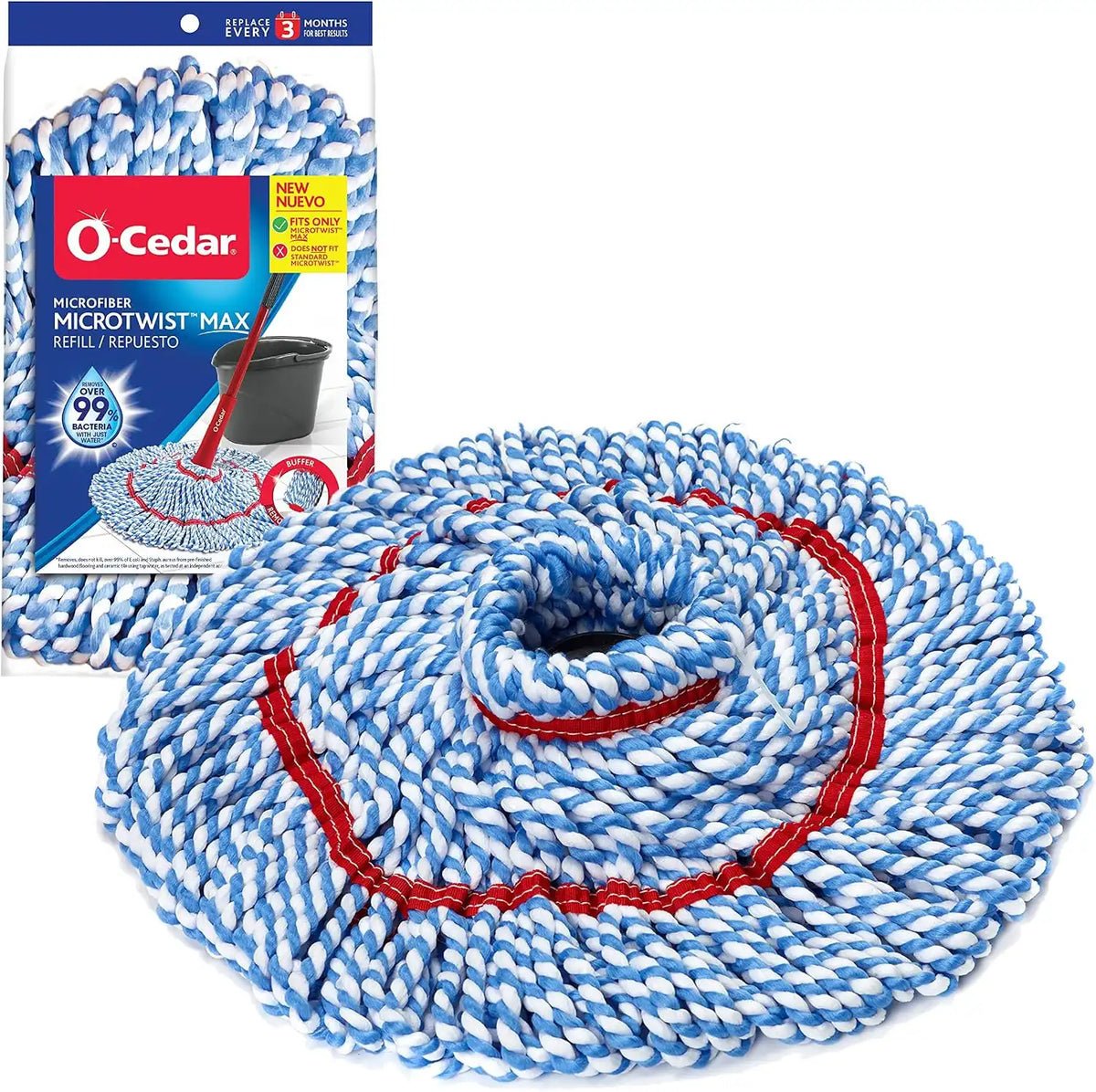O-Cedar MicroTwist MAX Microfiber Refill (Pack of 12)