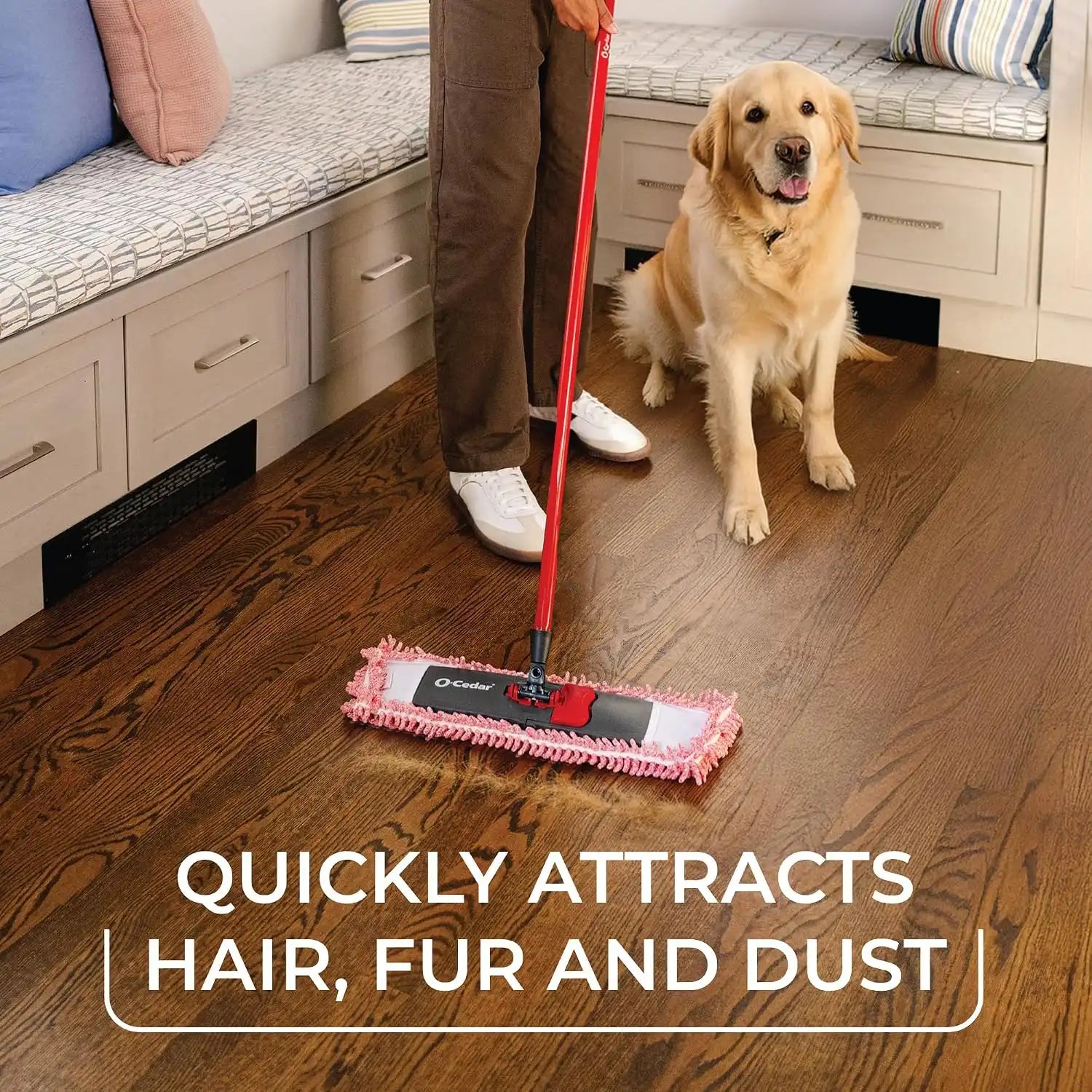 O-Cedar Pet Pro Hair & Dust Mop Refill 4/PDQ Secondary image